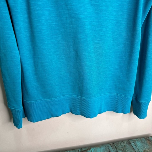 Under Armour Semi Fitted Blue 1/4 Zip Pullover Hooded Sweater Size Medium - Picture 7 of 12